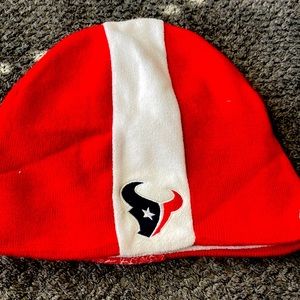 NFL Houston Texans red & white beanie